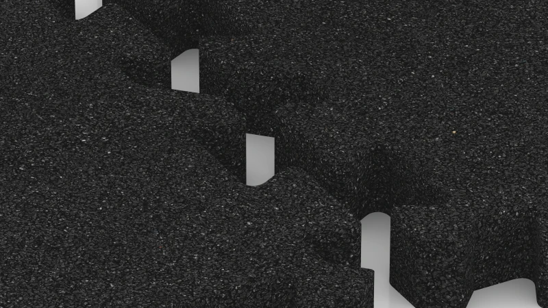 Puzzle spoj z rahlo zaokroženim posnetjem