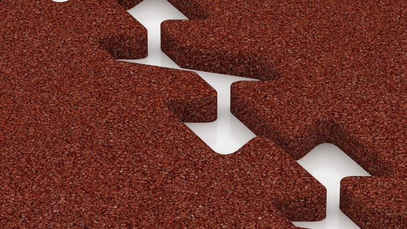 Puzzle spoj z rahlo zaokroženim posnetjem
