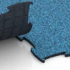 Großaufnahme vom Verbindungssystem von WARCO-Boden 6875 - Fitnes talna obloga Max im Farbdesign Atlantik. Abmessungen 97,1 x 97,1 × 1,8 cm.