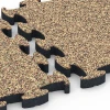 Großaufnahme vom Verbindungssystem von WARCO-Boden 6880 - Fitnes talna obloga Max im Farbdesign Terakota. Abmessungen 44,6 x 44,6 × 2,8 cm.