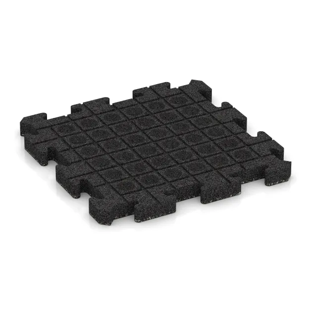 Aufsicht auf die Unterseite, also die Bodenseite von WARCO-Formteil 5899 - Eventna zunanja plošča im Format 500 x 500 x 40 mm.