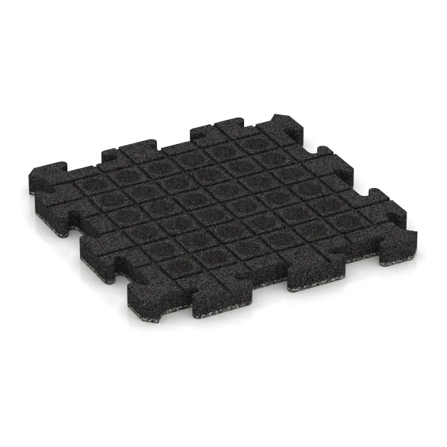 Aufsicht auf die Unterseite, also die Bodenseite von WARCO-Formteil 5900 - Eventna zunanja plošča im Format 500 x 500 x 40 mm.