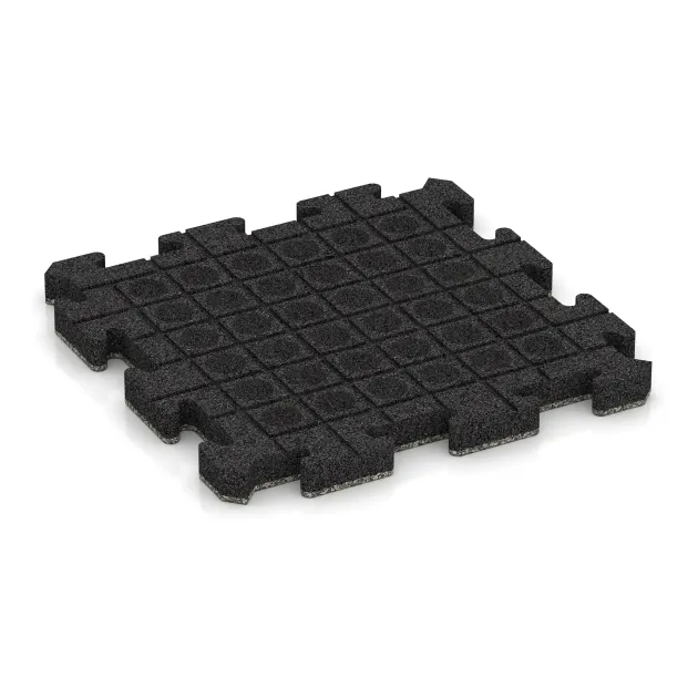 Aufsicht auf die Unterseite, also die Bodenseite von WARCO-Formteil 5901 - Eventna zunanja plošča im Format 500 x 500 x 40 mm.