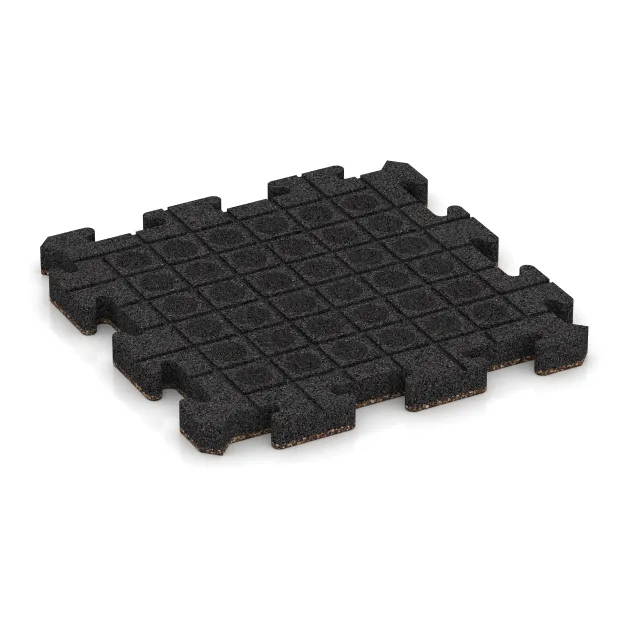 Aufsicht auf die Unterseite, also die Bodenseite von WARCO-Formteil 5904 - Eventna zunanja plošča im Format 500 x 500 x 40 mm.