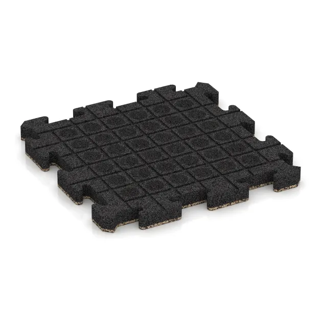 Aufsicht auf die Unterseite, also die Bodenseite von WARCO-Formteil 5907 - Eventna zunanja plošča im Format 500 x 500 x 40 mm.