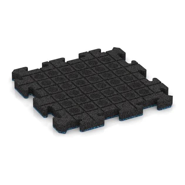 Aufsicht auf die Unterseite, also die Bodenseite von WARCO-Formteil 5909 - Eventna zunanja plošča im Format 500 x 500 x 40 mm.