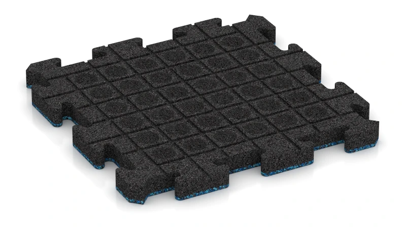 Drenažni kanali in kupole v kvadratni razporeditvi