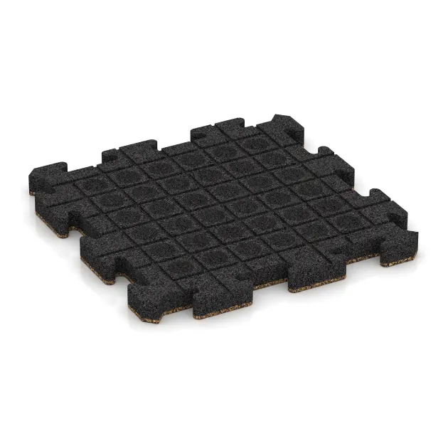 Aufsicht auf die Unterseite, also die Bodenseite von WARCO-Formteil 5912 - Eventna zunanja plošča im Format 500 x 500 x 40 mm.