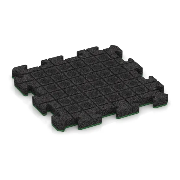 Aufsicht auf die Unterseite, also die Bodenseite von WARCO-Formteil 5884 - Eventna zunanja plošča im Format 500 x 500 x 40 mm.