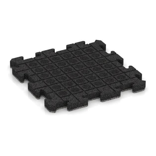 Aufsicht auf die Unterseite, also die Bodenseite von WARCO-Formteil 5942 - Eventna zunanja plošča im Format 500 x 500 x 40 mm.