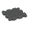 Aufsicht auf die Unterseite, also die Bodenseite von WARCO-Formteil 5881 - Eventna zunanja plošča im Format 500 x 500 x 40 mm.