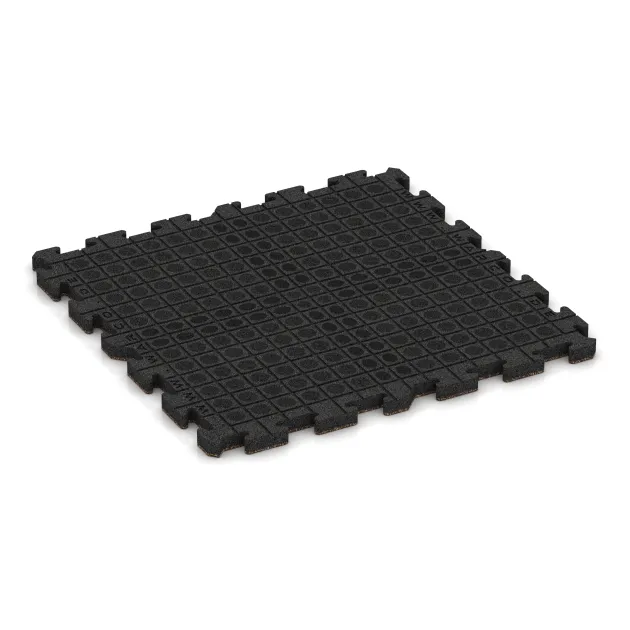 Aufsicht auf die Unterseite, also die Bodenseite von WARCO-Formteil 5890 - Eventna zunanja plošča im Format 1000 x 1000 x 40 mm.