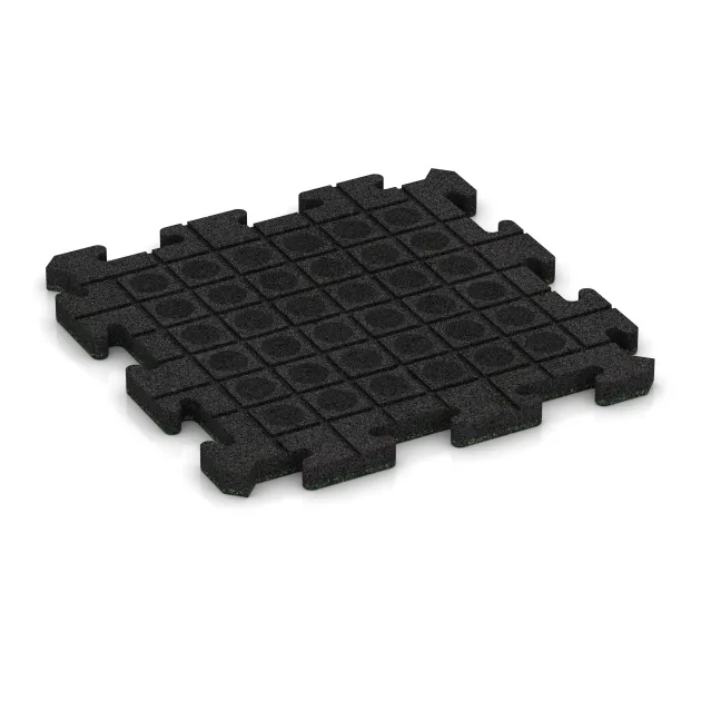 Aufsicht auf die Unterseite, also die Bodenseite von WARCO-Formteil 2658 - Gehwegplatte im Format 500 x 500 x 30 mm.