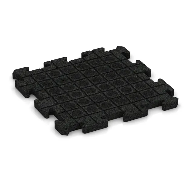 Aufsicht auf die Unterseite, also die Bodenseite von WARCO-Formteil 2815 - Podloga za bazen im Format 500 x 500 x 30 mm.