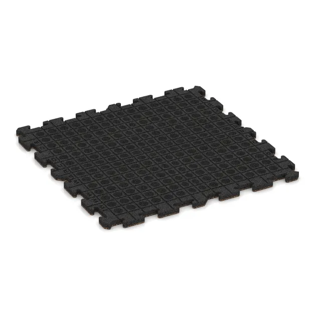 Aufsicht auf die Unterseite, also die Bodenseite von WARCO-Formteil 6061 - Eventna zunanja plošča im Format 1000 x 1000 x 30 mm.