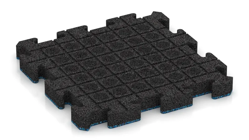 Drenažni kanali in kupole v kvadratni razporeditvi