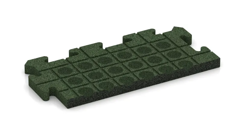 Drenažni kanali in kupole v kvadratni razporeditvi