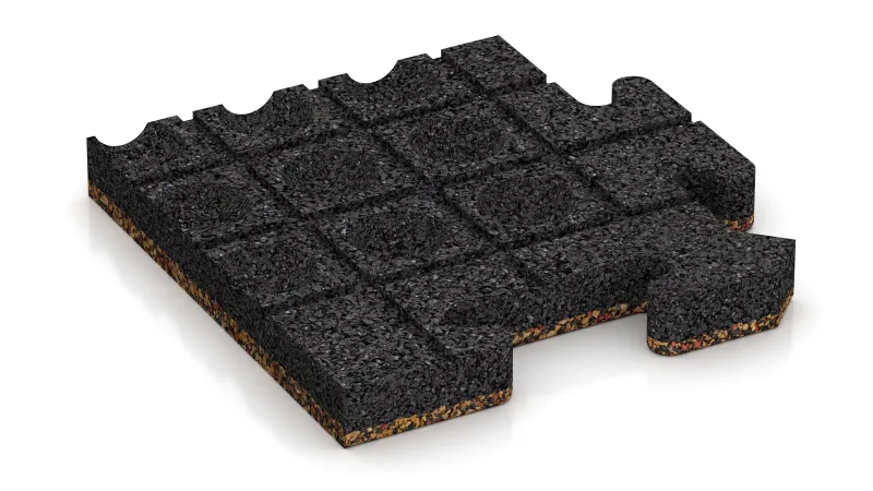 Drenažni kanali in kupole v kvadratni razporeditvi