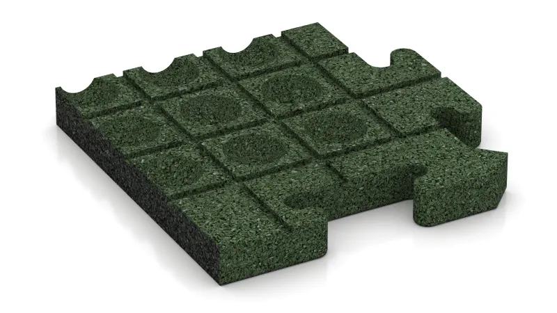 Drenažni kanali in kupole v kvadratni razporeditvi