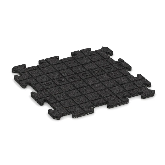 Aufsicht auf die Unterseite, also die Bodenseite von WARCO-Formteil 4209 - Športna plošča 1,8 cm im Format 500 x 500 x 18 mm.