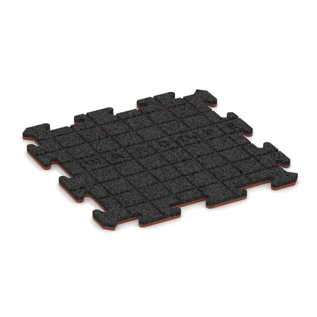 Aufsicht auf die Unterseite, also die Bodenseite von WARCO-Formteil 6218 - Športna plošča 1,8 cm im Format 500 x 500 x 18 mm.