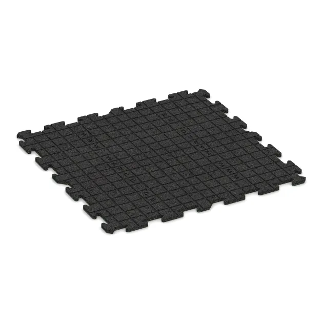 Aufsicht auf die Unterseite, also die Bodenseite von WARCO-Formteil 5948 - Notranja talna plošča puzzle im Format 1000 x 1000 x 18 mm.