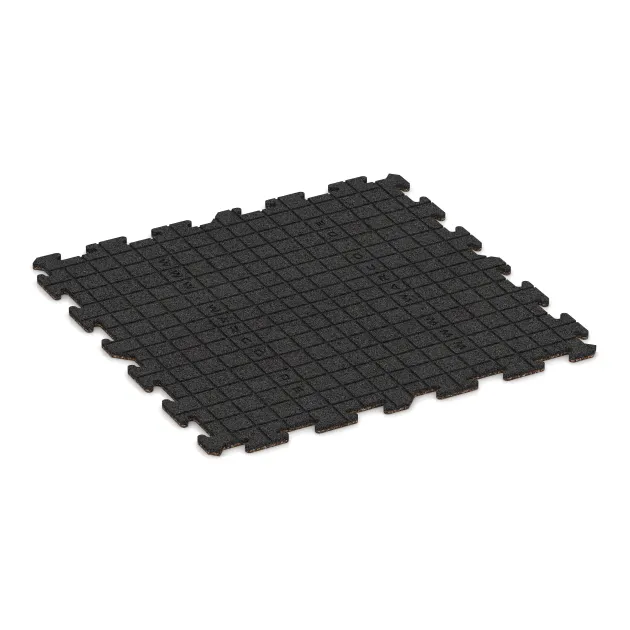 Aufsicht auf die Unterseite, also die Bodenseite von WARCO-Formteil 3944 - Športna talna obloga za pse HD im Format 1000 x 1000 x 18 mm.