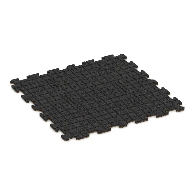 Aufsicht auf die Unterseite, also die Bodenseite von WARCO-Formteil 5958 - Notranja talna plošča puzzle im Format 1000 x 1000 x 18 mm.