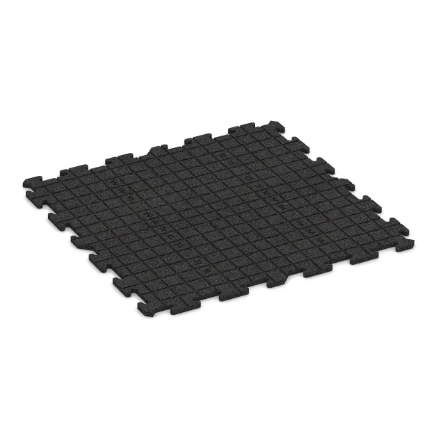 Aufsicht auf die Unterseite, also die Bodenseite von WARCO-Formteil 3959 - Športna talna obloga za pse HD im Format 1000 x 1000 x 18 mm.
