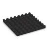 Aufsicht auf die Unterseite, also die Bodenseite von WARCO-Formteil 5545 - Varnostna gumijasta plošča za otroška igrišča 4,5 cm - EN 1177 ≤ 135 cm im Format 500 x 500 x 45 mm.