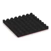 Aufsicht auf die Unterseite, also die Bodenseite von WARCO-Formteil 5540 - Varnostna gumijasta plošča za otroška igrišča 4,5 cm - EN 1177 ≤ 135 cm im Format 500 x 500 x 45 mm.