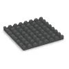 Aufsicht auf die Unterseite, also die Bodenseite von WARCO-Formteil 5527 - Varnostna gumijasta plošča za otroška igrišča 4,5 cm - EN 1177 ≤ 140 cm im Format 500 x 500 x 45 mm.