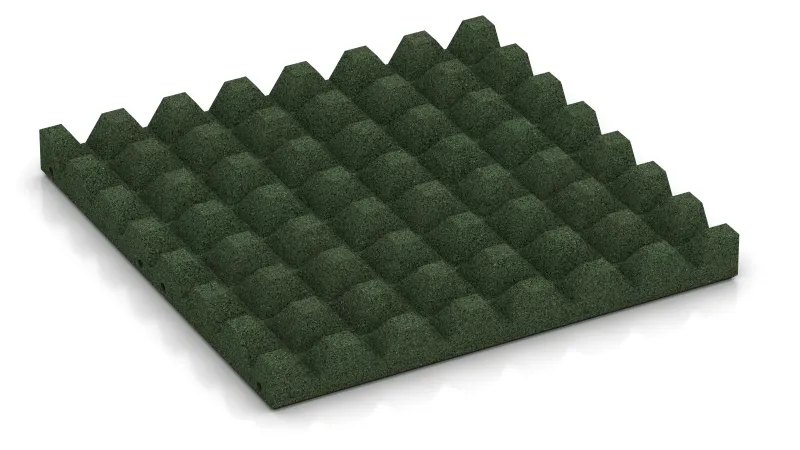 Struktura s 28 mm visokimi prirezanim piramidami