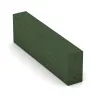 Aufsicht auf die Unterseite, also die Bodenseite von WARCO-Formteil 2600 - Gummi-Bordstein (Blockstufe) im Format 1000 x 300 x 150 mm.