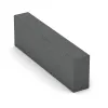 Aufsicht auf die Unterseite, also die Bodenseite von WARCO-Formteil 2601 - Gummi-Bordstein (Blockstufe) im Format 1000 x 300 x 150 mm.