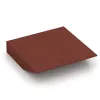 Aufsicht auf die Unterseite, also die Bodenseite von WARCO-Formteil 0456 - Rand-Platte (eine Seite abgeschrägt) im Format 500 x 500 x 100 mm.