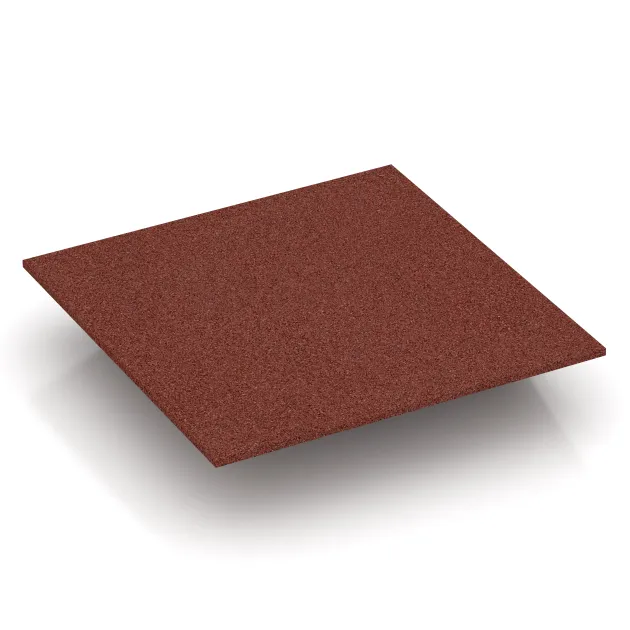 Aufsicht auf die Unterseite, also die Bodenseite von WARCO-Formteil 0498 - Eck-Platte (zwei Seiten abgeschrägt) im Format 500 x 500 x 100 mm.