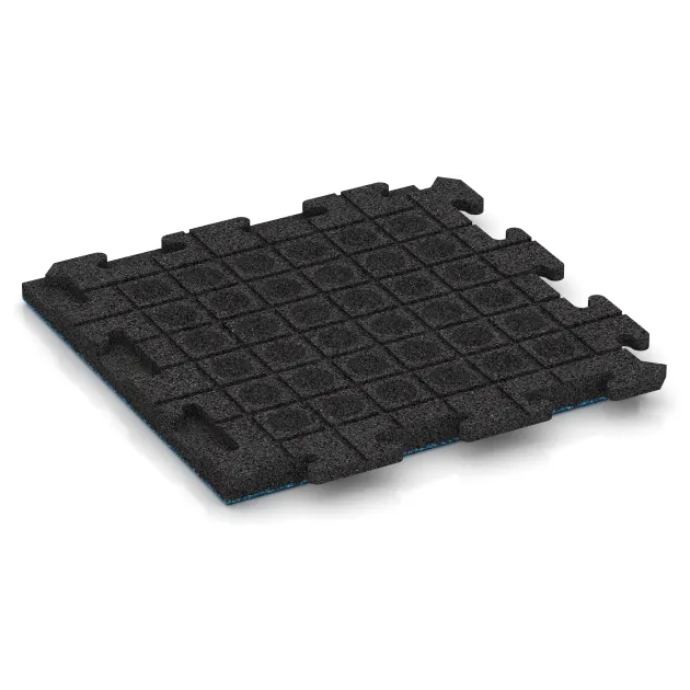 Aufsicht auf die Unterseite, also die Bodenseite von WARCO-Formteil 1296 - Talna plošča za teraso Classic im Format 500 x 500 x 40 mm.