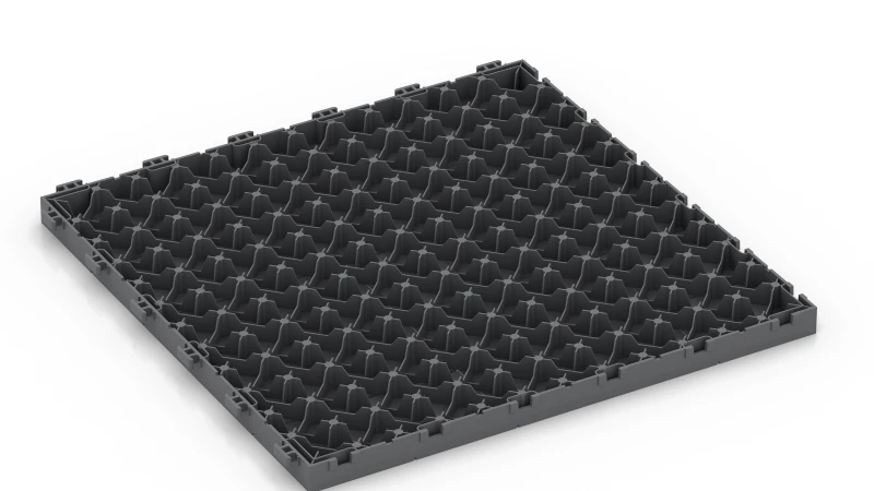 PP plošča z mrežo in nožicami