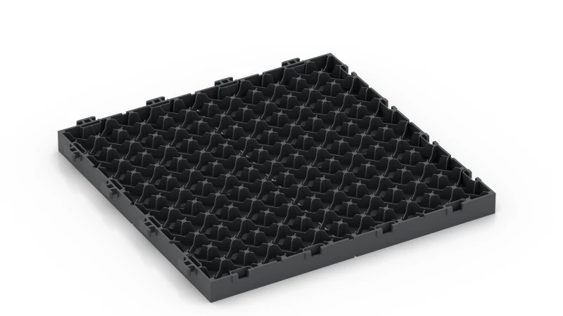 PP plošča z mrežo in nožicami