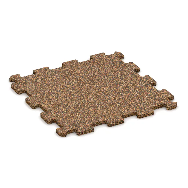 Aufsicht auf die Unterseite, also die Bodenseite von WARCO-Formteil 0962 - Fitnes Podlaga Kompakt im Format 485 x 485 x 16 mm | 0,235 m².