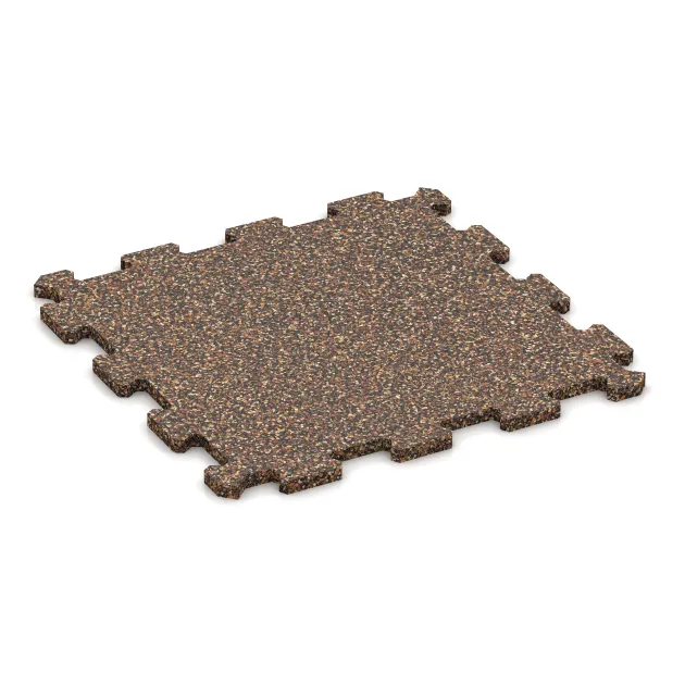 Aufsicht auf die Unterseite, also die Bodenseite von WARCO-Formteil 0963 - Fitnes Podlaga Kompakt im Format 485 x 485 x 16 mm | 0,235 m².