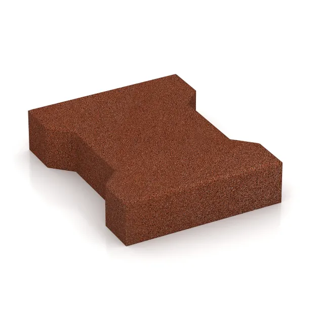 Aufsicht auf die Unterseite, also die Bodenseite von WARCO-Formteil 3654 - Gumijasti tlakovci im Format 200 x 165 x 43 mm | 0,0278 m².