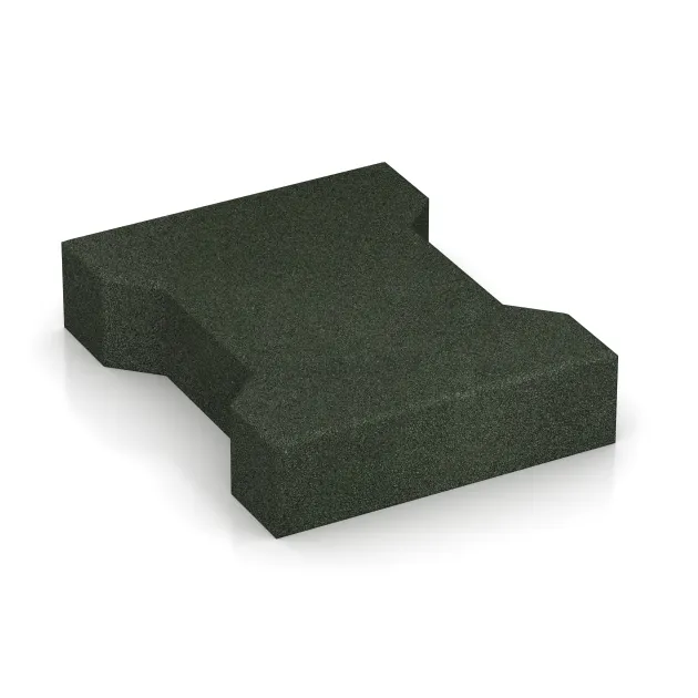 Aufsicht auf die Unterseite, also die Bodenseite von WARCO-Formteil 3655 - Gumijasti tlakovci im Format 200 x 165 x 43 mm | 0,0278 m².