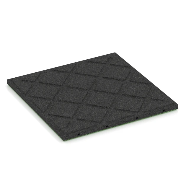Aufsicht auf die Unterseite, also die Bodenseite von WARCO-Formteil 6129 - Blažilna plošča – 95 cm im Format 50 x 50 x 3 cm | 0,25 m².
