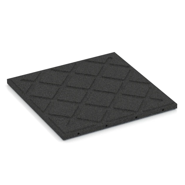 Aufsicht auf die Unterseite, also die Bodenseite von WARCO-Formteil 6130 - Blažilna plošča – 95 cm im Format 50 x 50 x 3 cm | 0,25 m².
