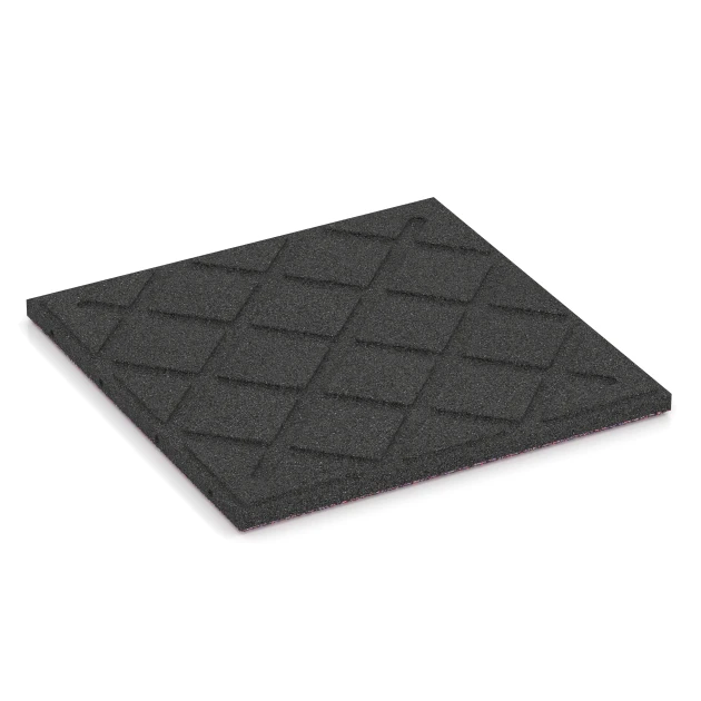 Aufsicht auf die Unterseite, also die Bodenseite von WARCO-Formteil 6359 - Terasna plošča Classic im Format 50 x 50 x 3 cm | 0,25 m².
