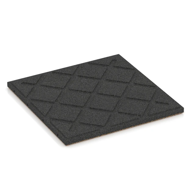 Aufsicht auf die Unterseite, also die Bodenseite von WARCO-Formteil 6362 - Terasna plošča Classic im Format 50 x 50 x 3 cm | 0,25 m².