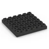 Aufsicht auf die Unterseite, also die Bodenseite von WARCO-Formteil 6295 - Gumijaste varnostne plošče im Format 50 x 50 x 7 cm.