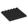 Aufsicht auf die Unterseite, also die Bodenseite von WARCO-Formteil 6136 - Gumijasta varnostna plošča – 170 cm im Format 50 x 50 x 4,8 cm.